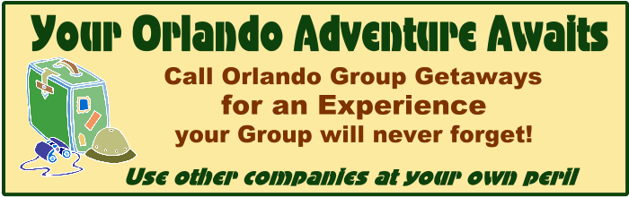 The Fun begins with Orlando Group Geatways. Call today: 407-595-9551 Your orlando adventure awaits. Call Orlando group getaways for an experience your group will never forget.
